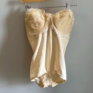 Dolores for Poirette Lingerie Strapless Bustier Vintage Size 36 ILGWU Bodysuit